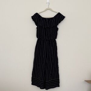 Cielo Striped Jumpsuit On or Off-Shoulder